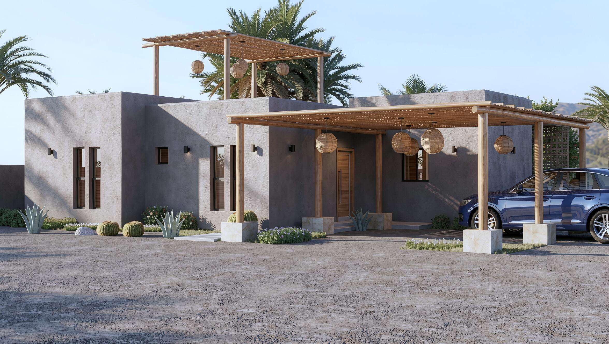 La Paz Ampliacion Centenario Casa Terra - an exclusive pre-construction residence located on Calle 13 in the upper area of Ampliación Centenario. Designed for those seeking comfort, functionality, and a relaxed lifestyle, this property features two spacious bedrooms, two full bathrooms, and an ideal space for an office or study--perfect for working from home or adapting to your specific needs.Its large yard offers the perfect space to create a garden, a terrace, or a social area to enjoy La Paz's exceptional climate (a swimming pool is planned but not included in the list price; it can be built upon request for an additional cost).Seize the opportunity to invest during the pre-construction phase and secure a property in one of La Paz's fastest-growing areas with high appreciation potential – 13 street Centenario, La Paz, BS